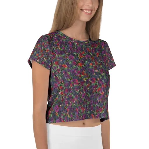 Velvet Nocturne on a Crop Tee