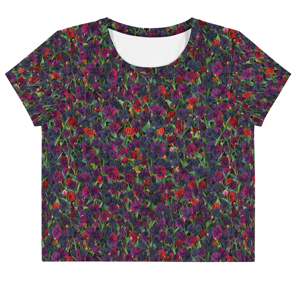 Velvet Nocturne on Crop Tee — Front