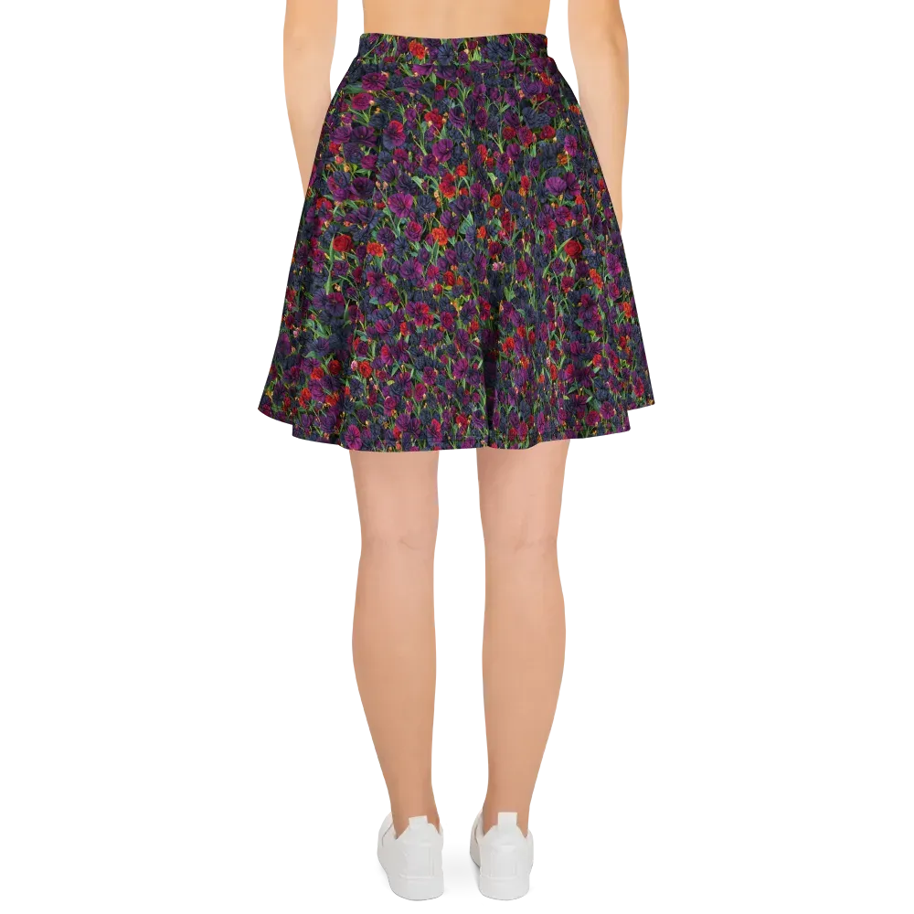 Velvet Nocturne on Skater Skirt — Back