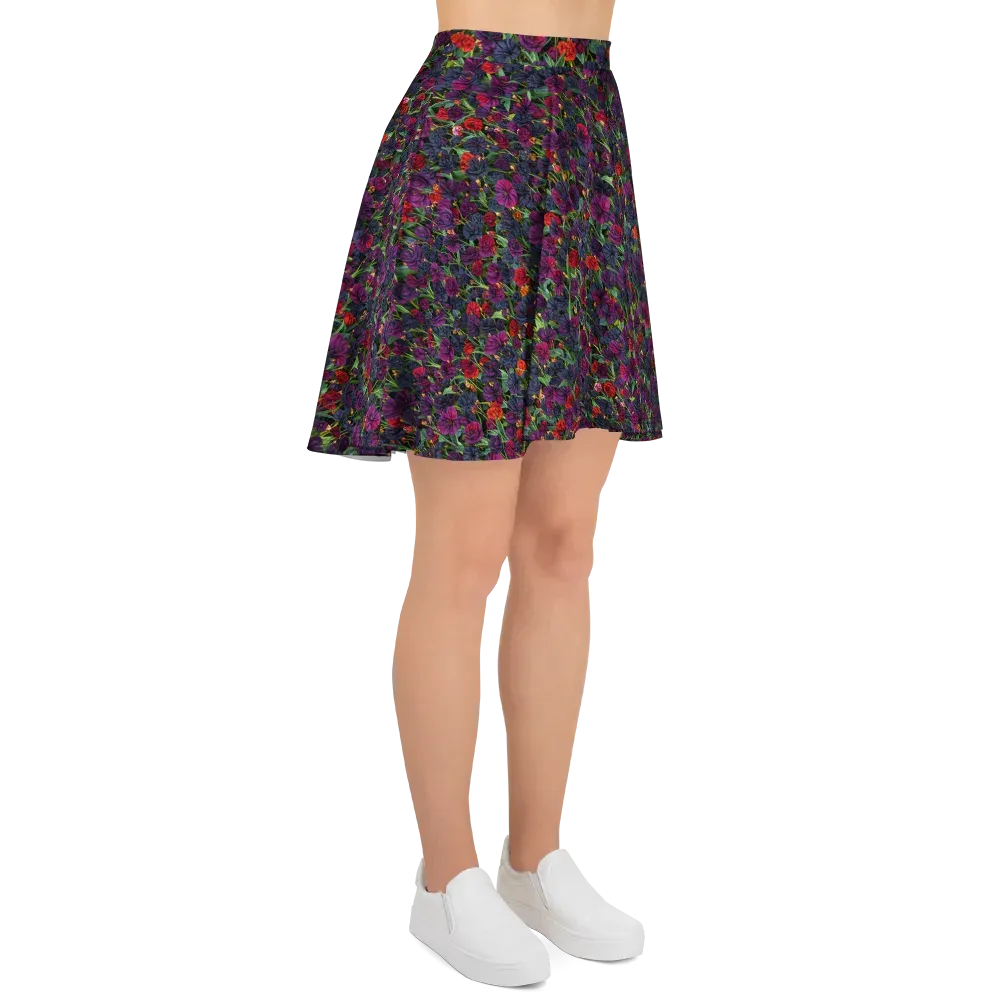 Velvet Nocturne on Skater Skirt — Right