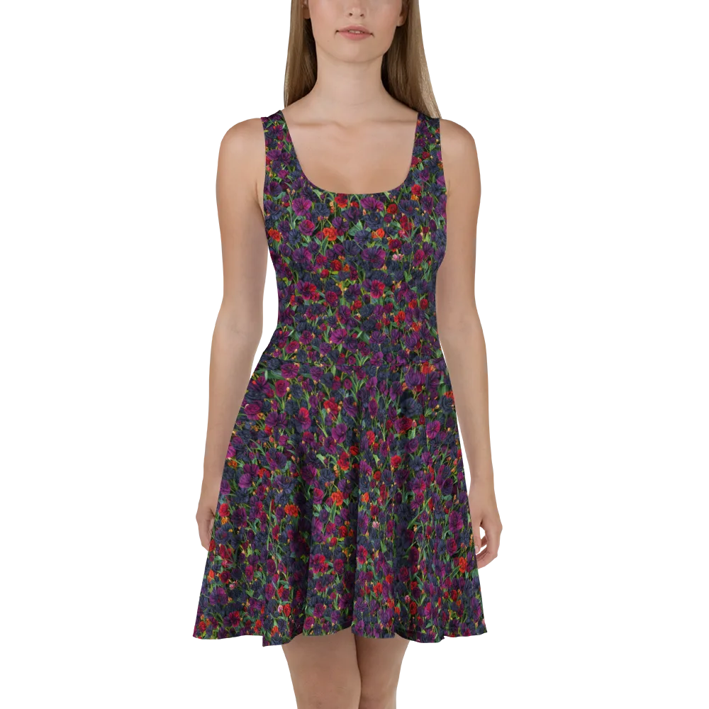 Velvet Nocturne on Skater Dress — Front