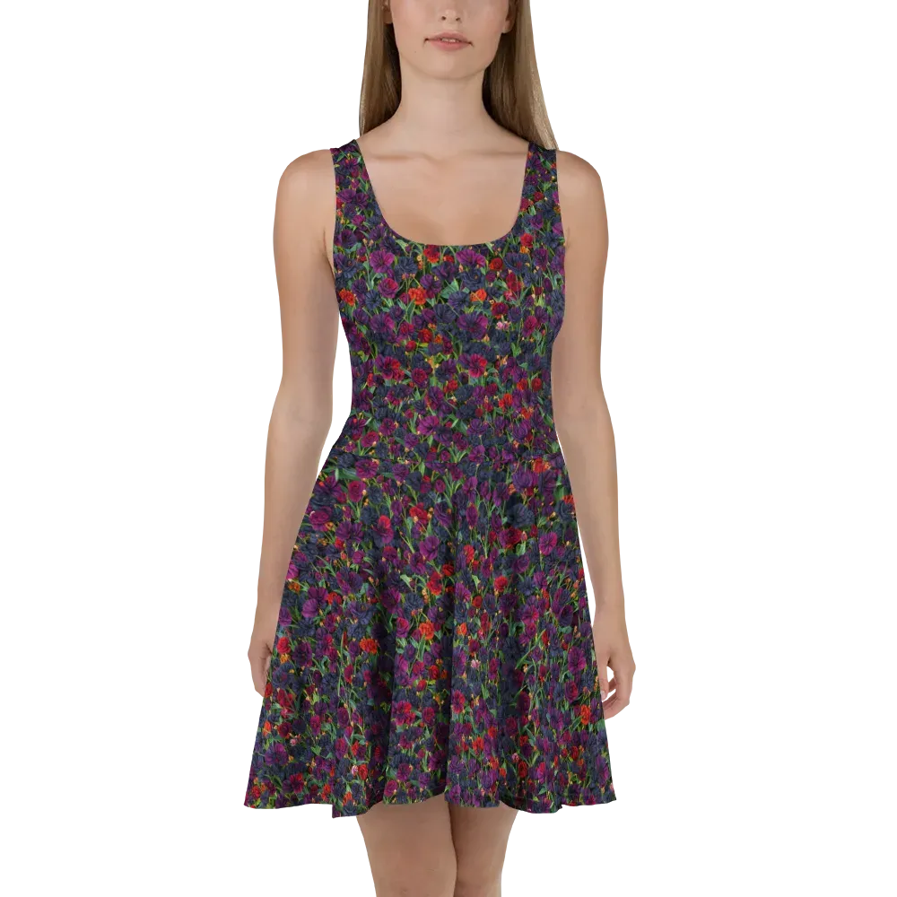 Velvet Nocturne on Skater Dress — Front