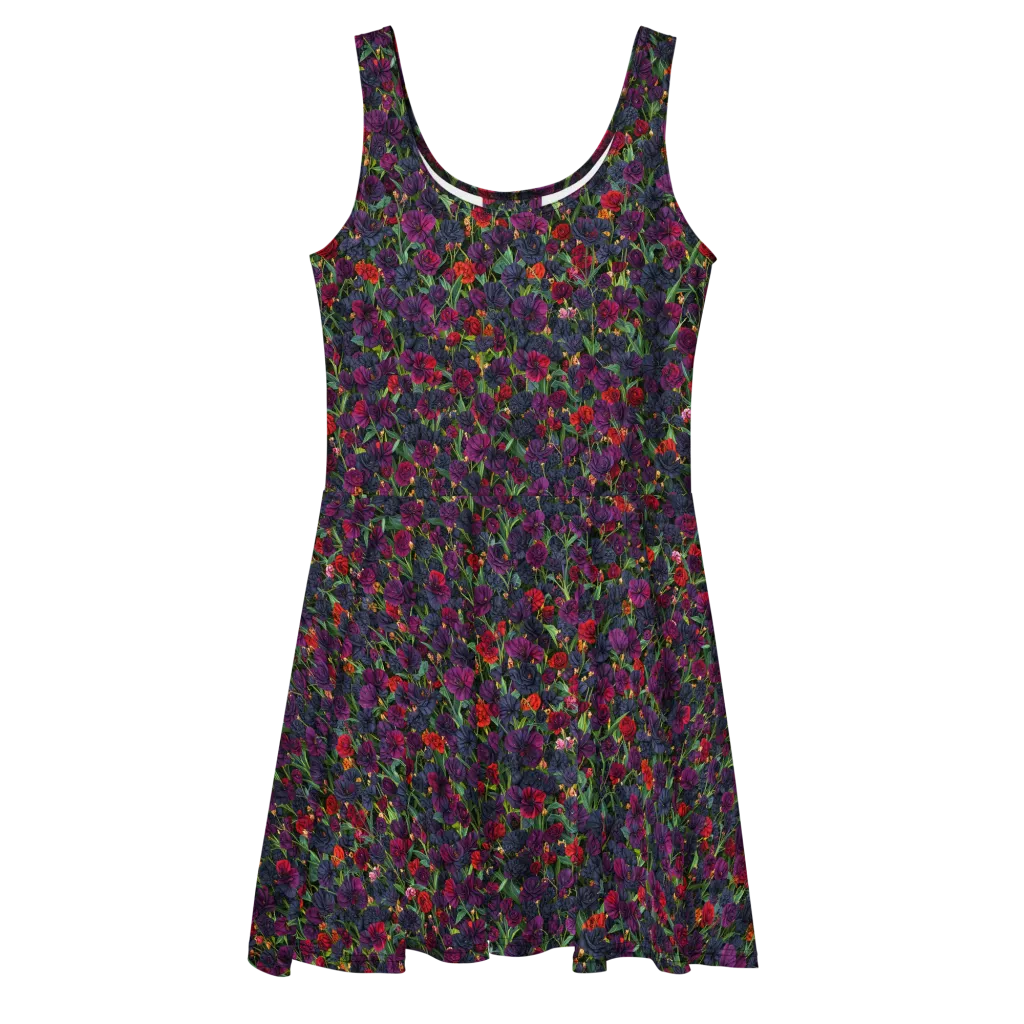 Velvet Nocturne on Skater Dress — Front