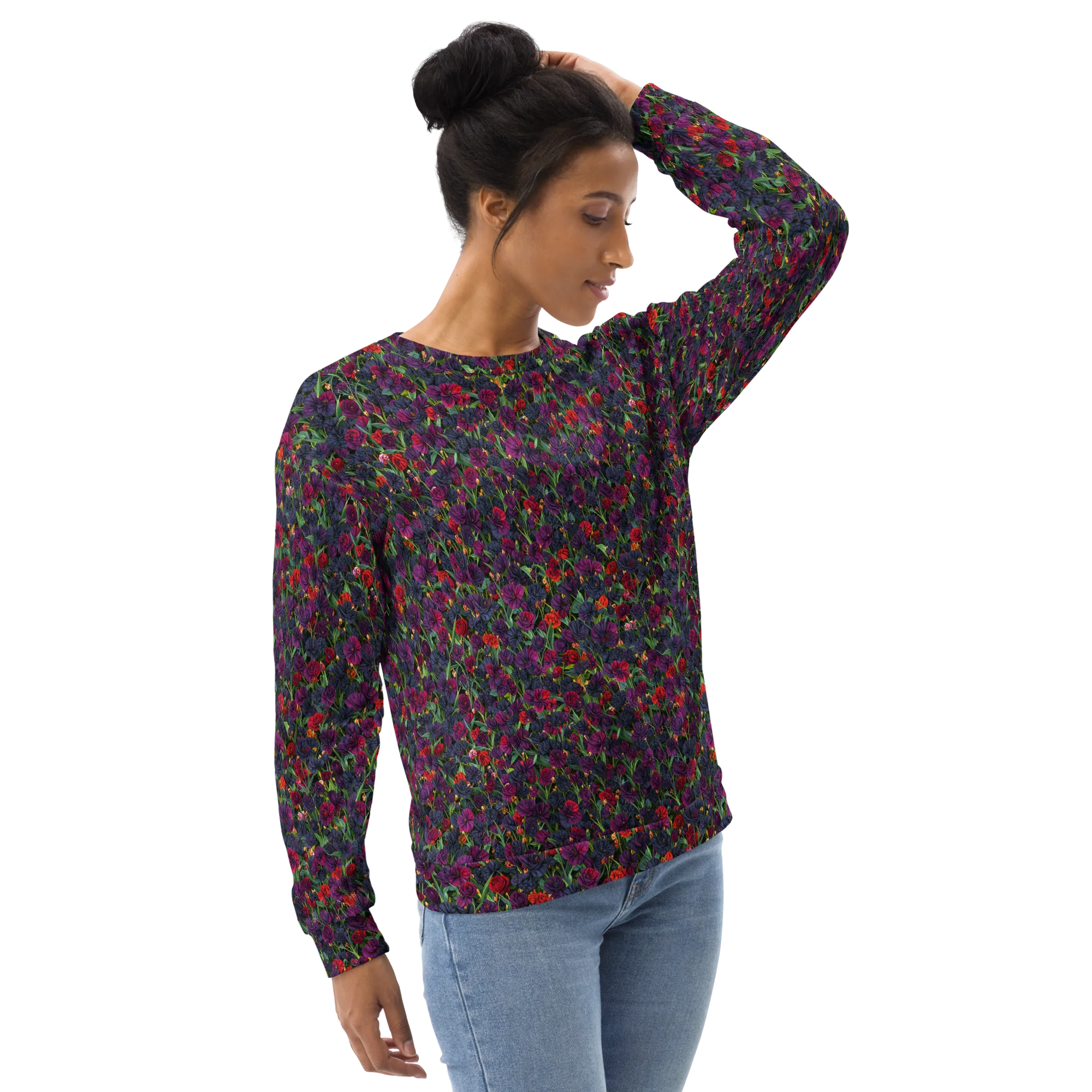 Velvet Nocturne on Sweatshirt — Right Front