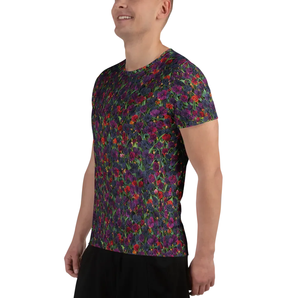 Velvet Nocturne on Men's Athletic T-Shirt — Left