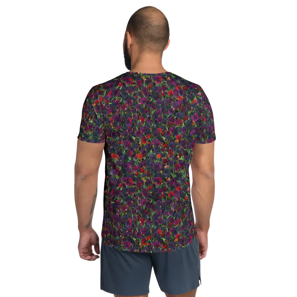 Velvet Nocturne on Men's Athletic T-Shirt — Back