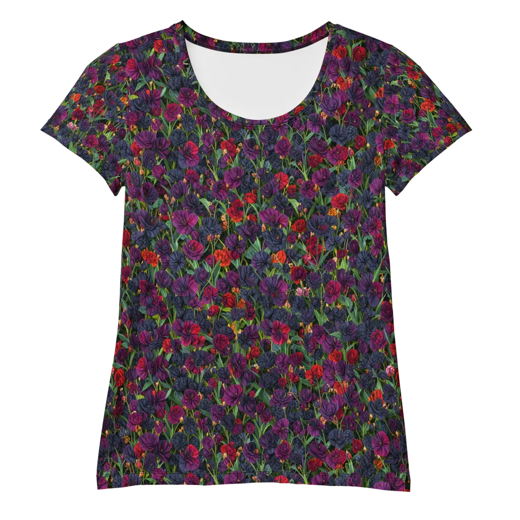 Velvet Nocturne on Women's Athletic T-Shirt — Front