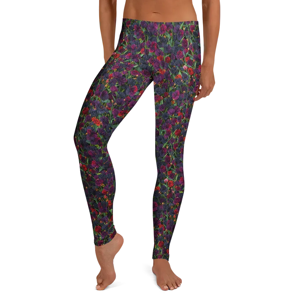 Velvet Nocturne on Leggings — Front