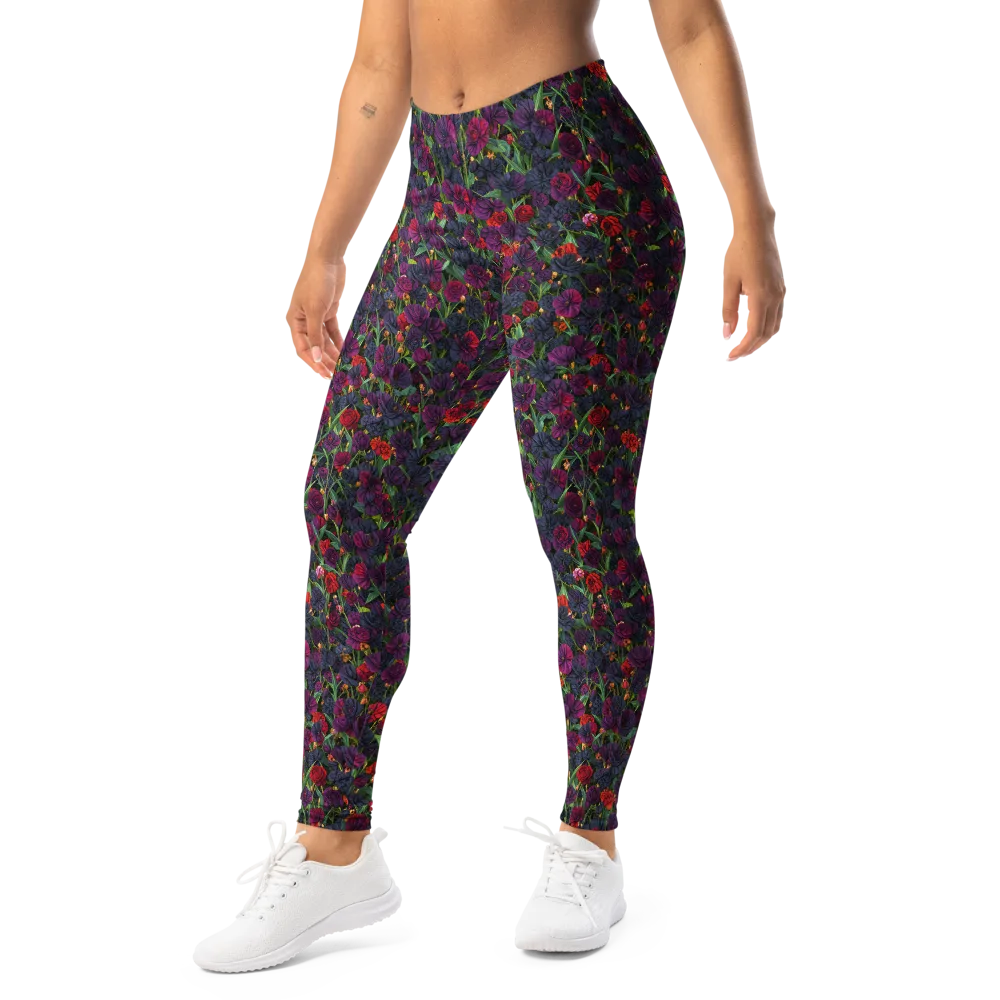 Velvet Nocturne on Leggings — Left Front