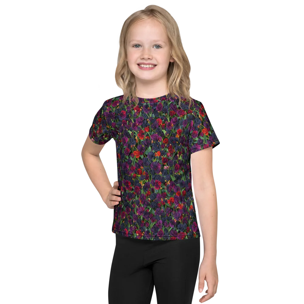 Velvet Nocturne on Kids Crew Neck T-Shirt — Front