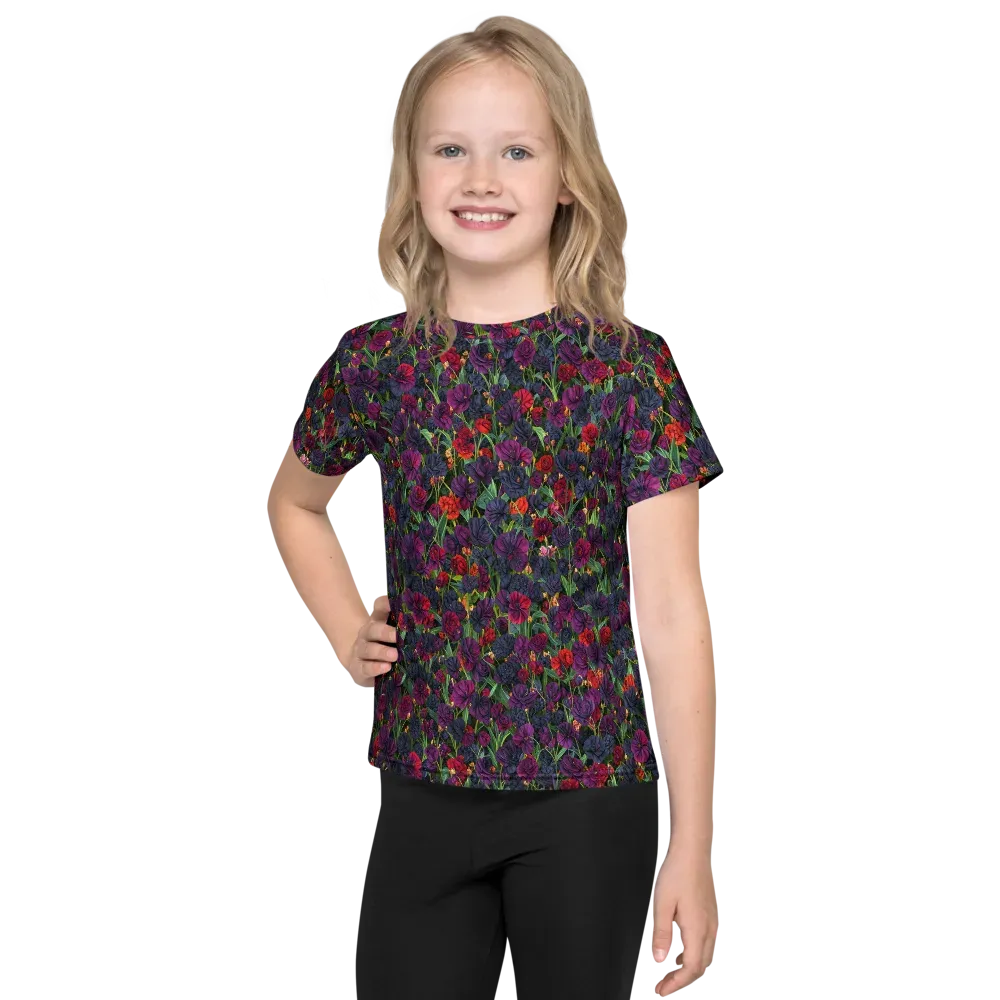 Velvet Nocturne on Kids Crew Neck T-Shirt — Front
