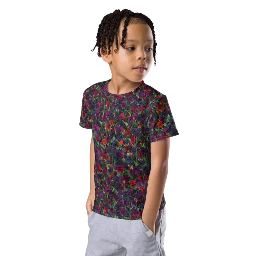 Velvet Nocturne on a Kids Crew Neck T-Shirt