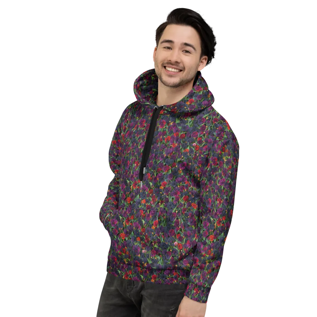 Velvet Nocturne on Hoodie — Left