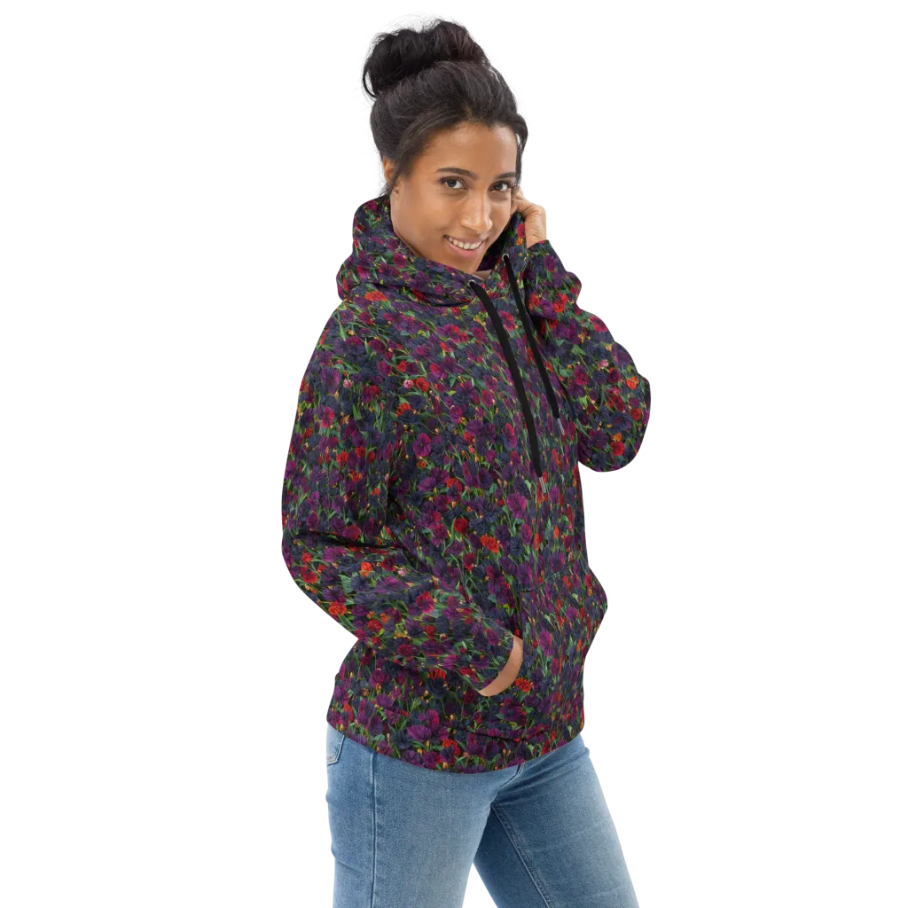 Velvet Nocturne on Hoodie — Right