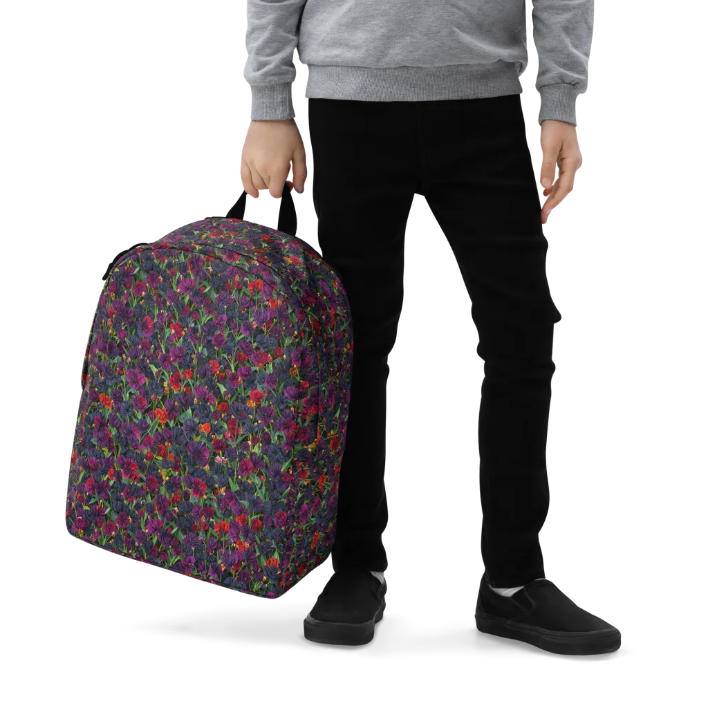 Velvet Nocturne on Minimalist Backpack — Zoomed-in