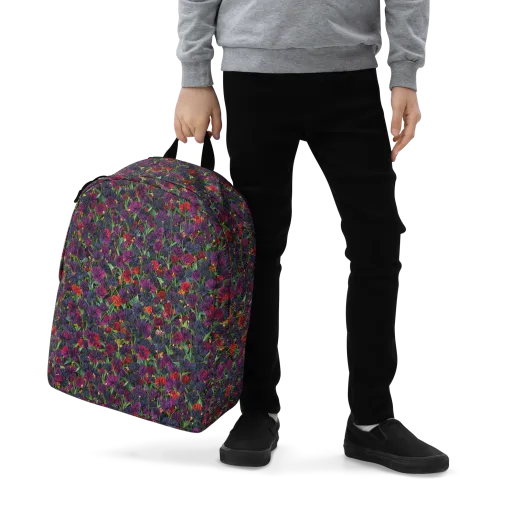 Velvet Nocturne on a Minimalist Backpack