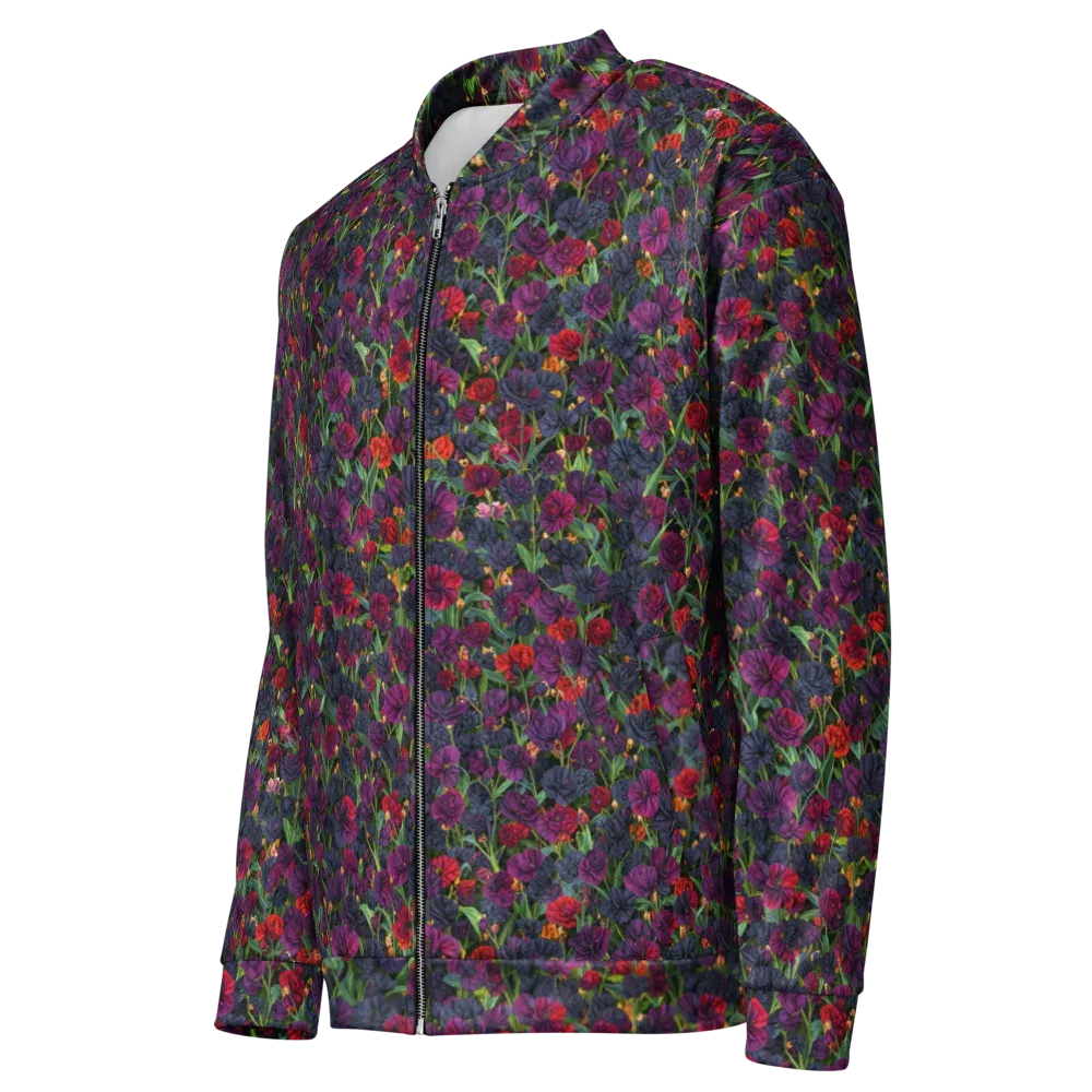 Velvet Nocturne on Bomber Jacket — Left Front