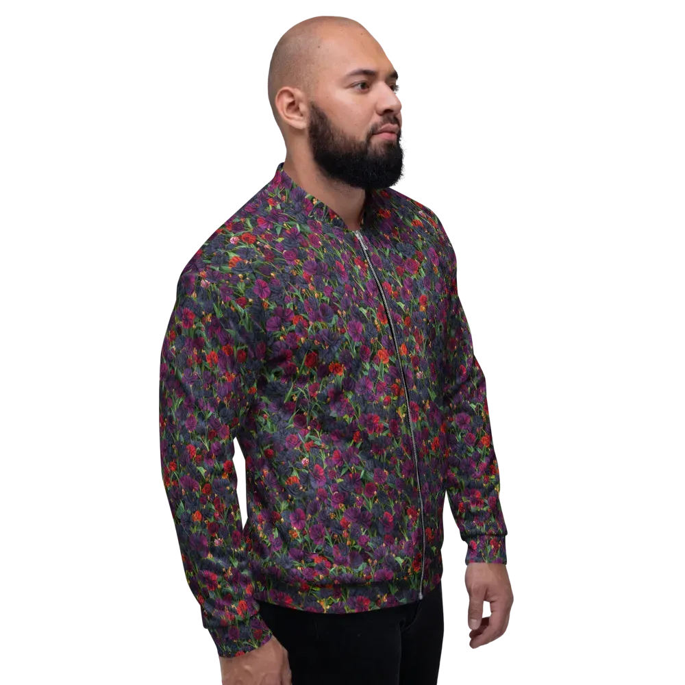 Velvet Nocturne on Bomber Jacket — Right