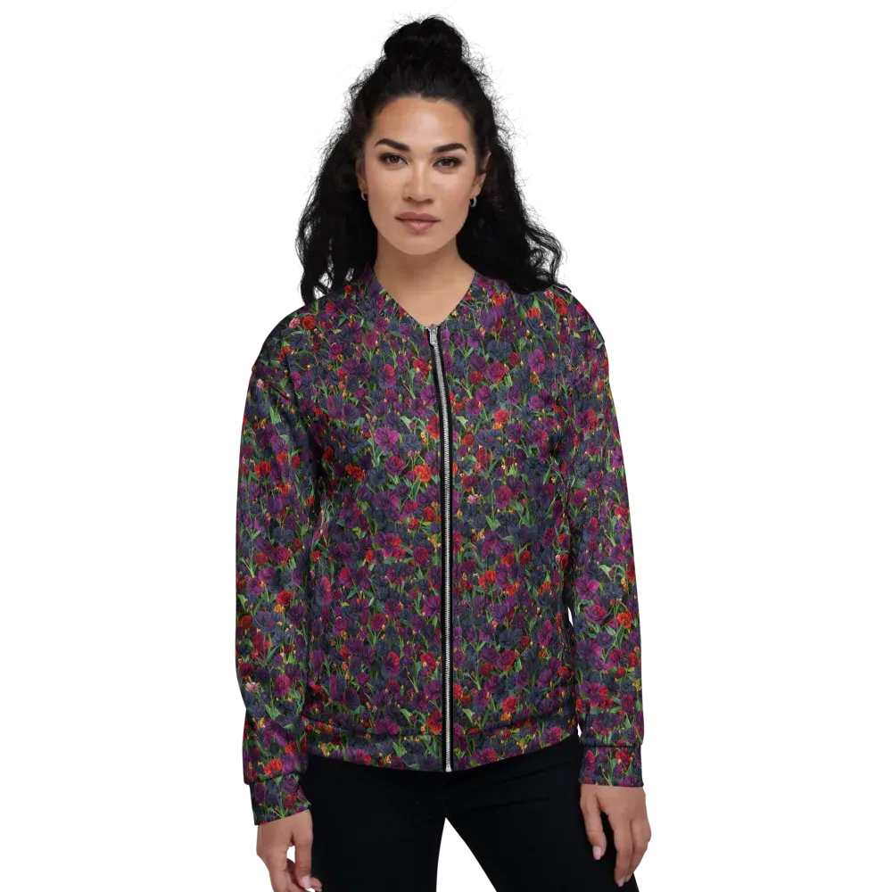 Velvet Nocturne on Bomber Jacket — Front