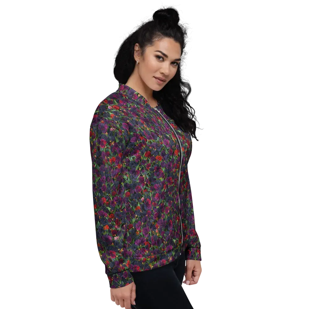 Velvet Nocturne on Bomber Jacket — Right
