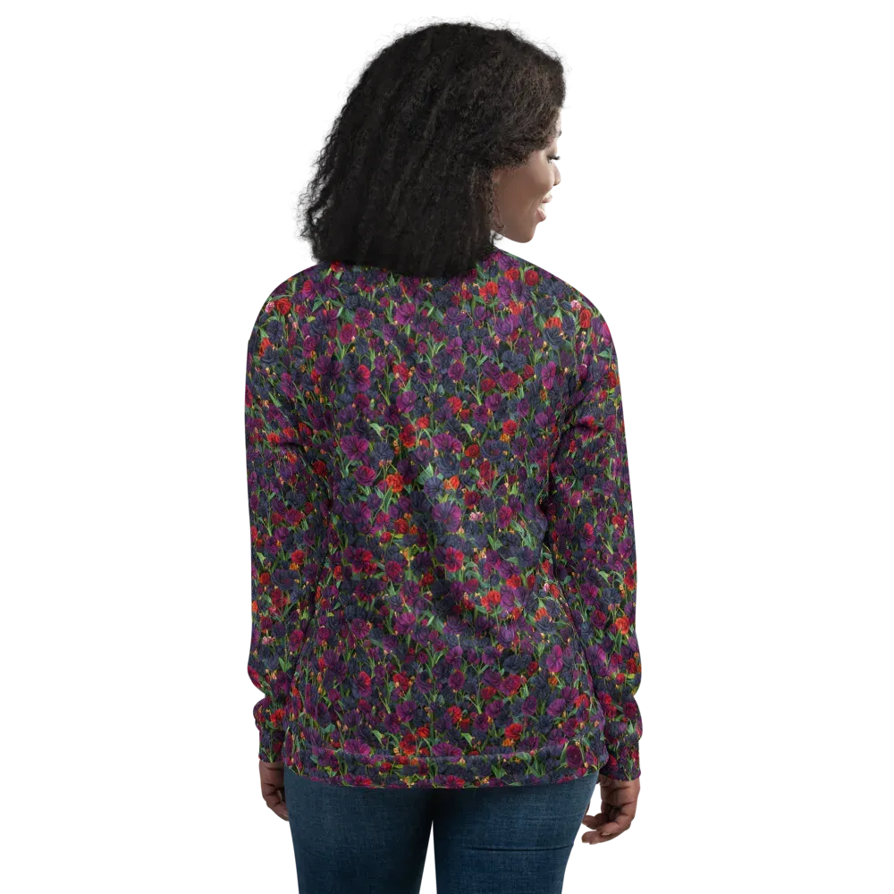 Velvet Nocturne on Bomber Jacket — Back