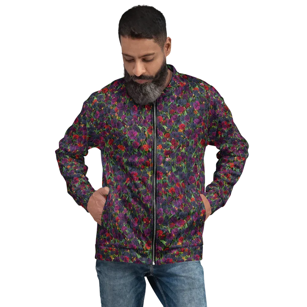 Velvet Nocturne on Bomber Jacket — Front