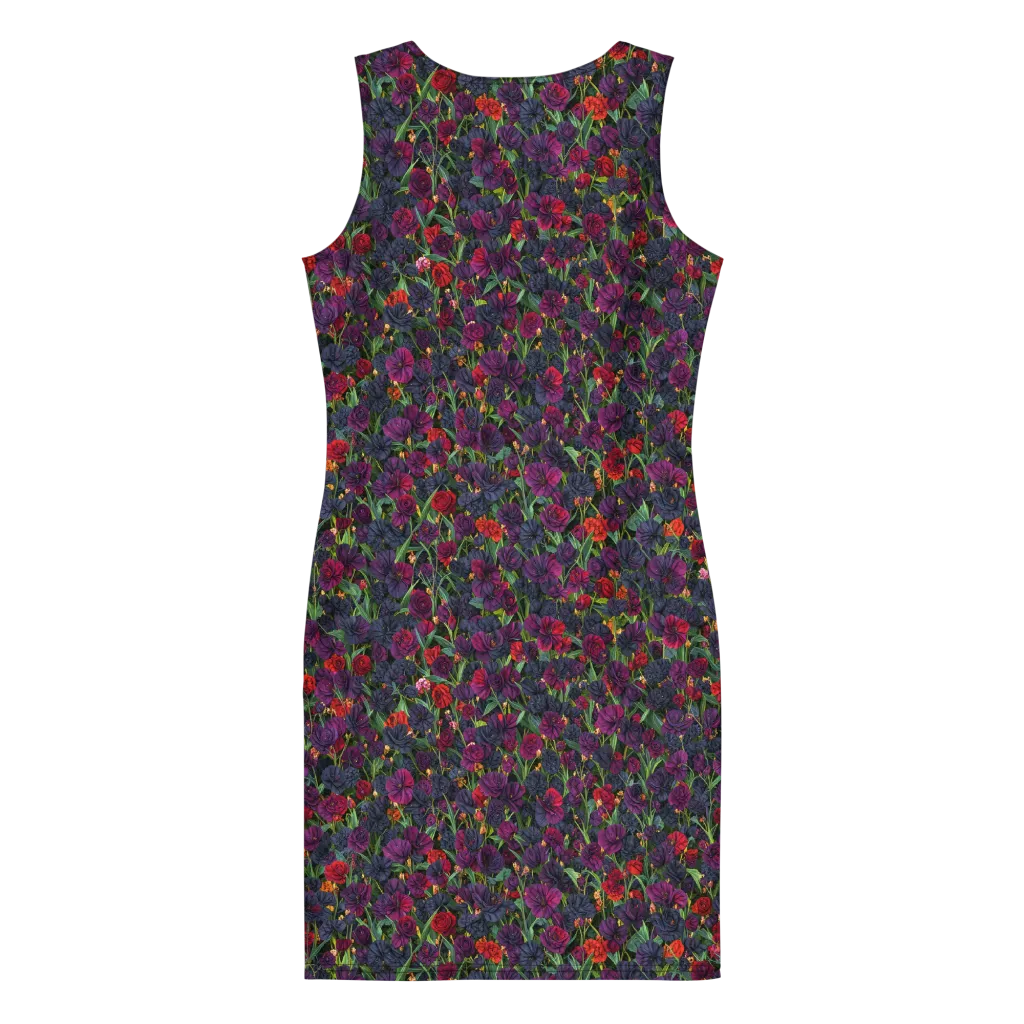 Velvet Nocturne on Bodycon Dress — Back
