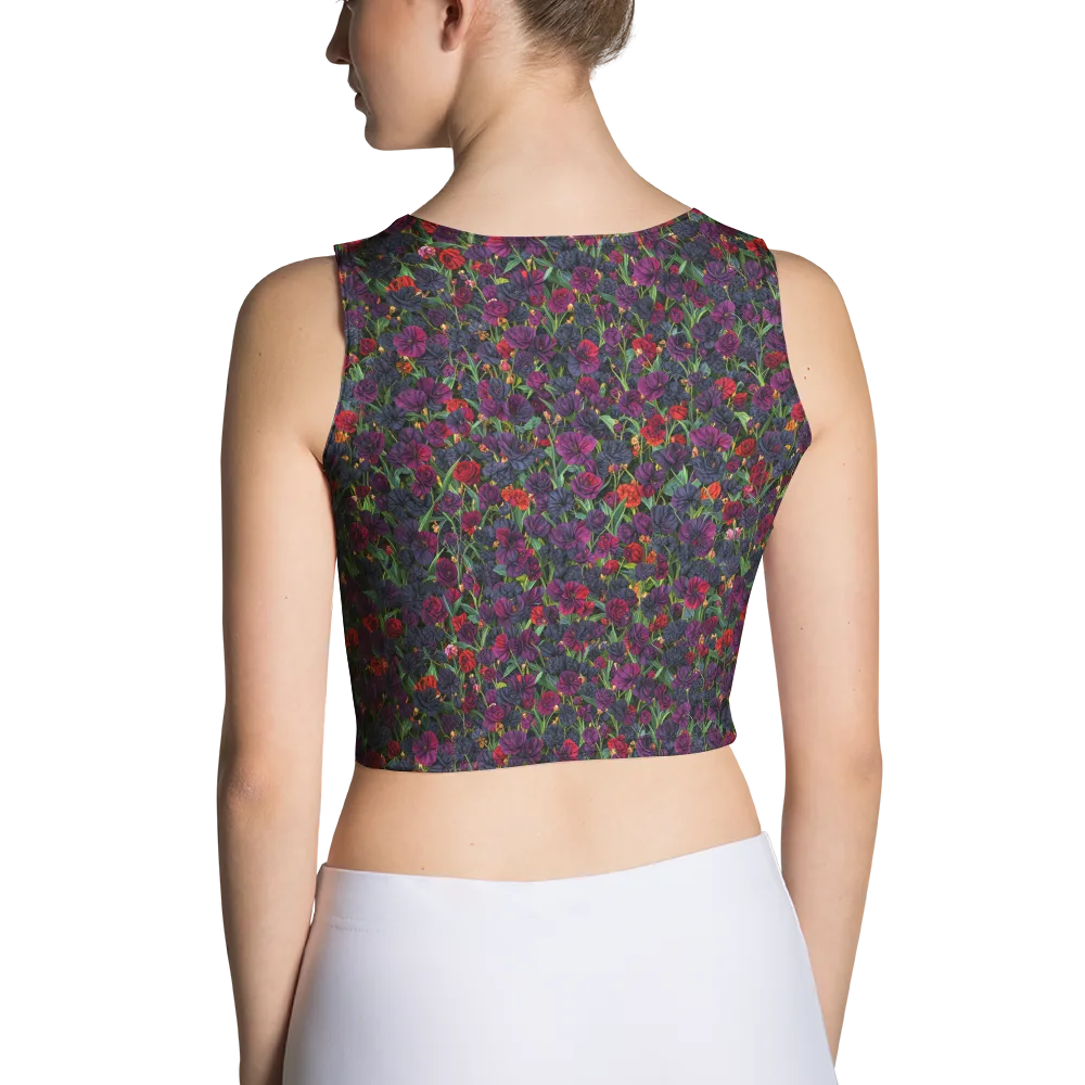 Velvet Nocturne on Crop Top — Back