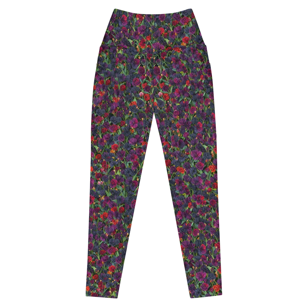 Velvet Nocturne on Leggings with Pockets — Front