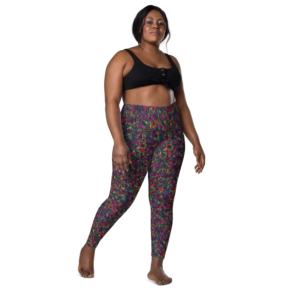 Velvet Nocturne on Leggings with Pockets — Front