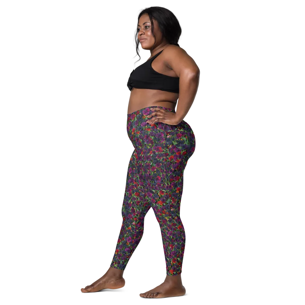 Velvet Nocturne on Leggings with Pockets — Left