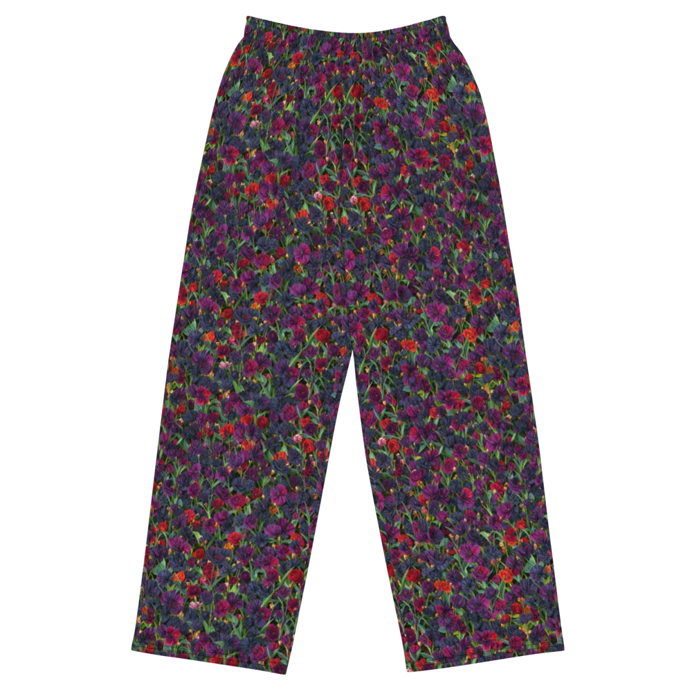 Velvet Nocturne on Wide-Leg Pants — Front