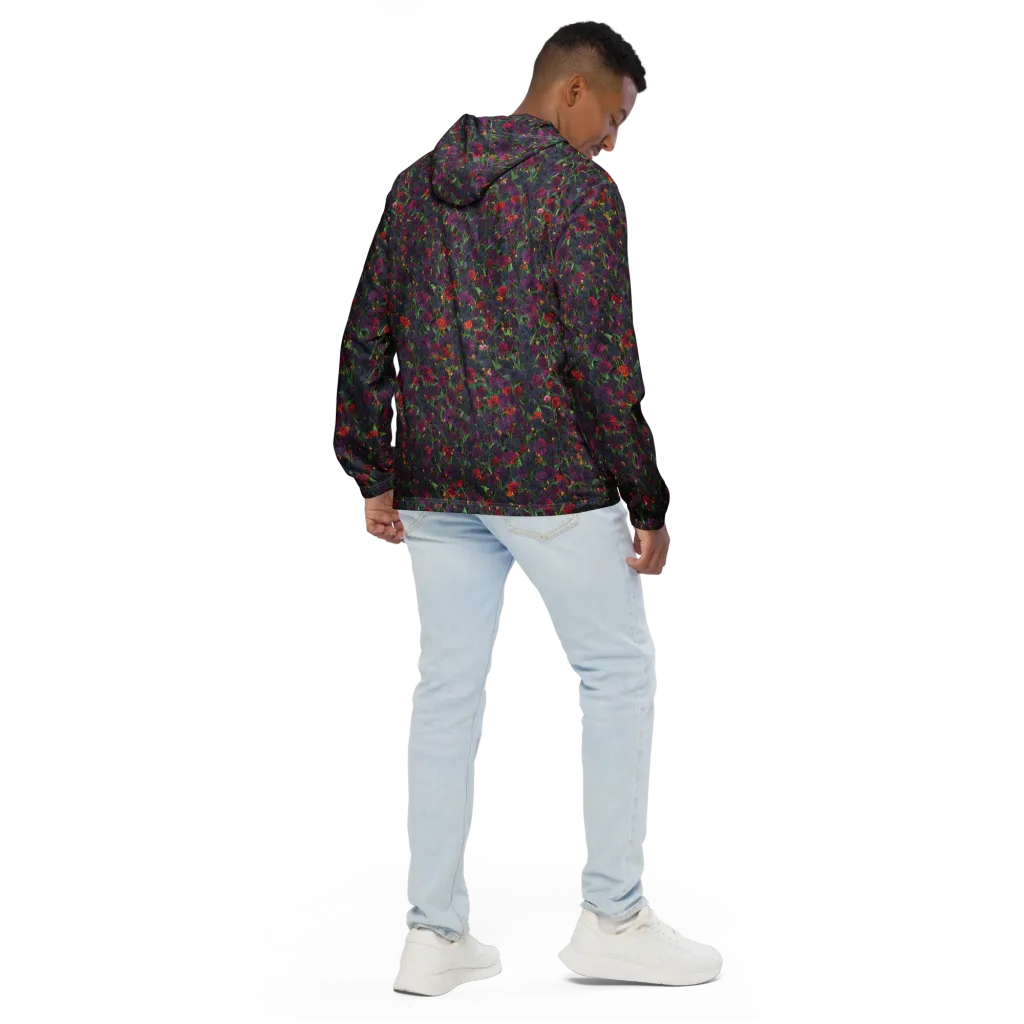 Velvet Nocturne on Men's Windbreaker — Back
