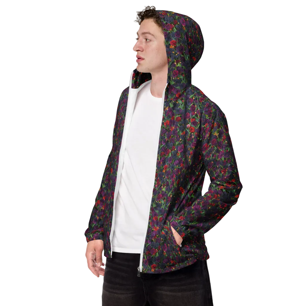 Velvet Nocturne on Men's Windbreaker — Left Front