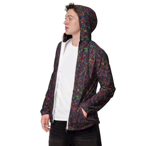 Velvet Nocturne on a Men's Windbreaker