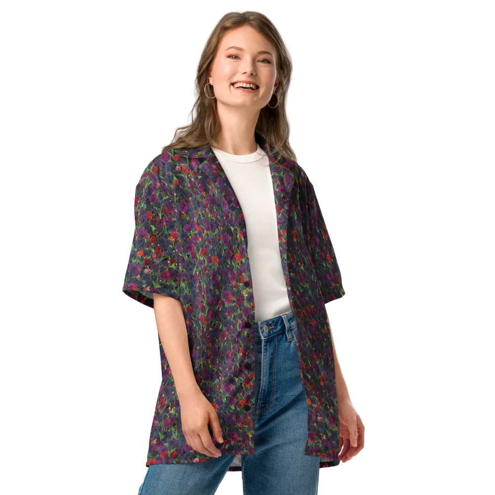 Velvet Nocturne on Button Shirt — Front