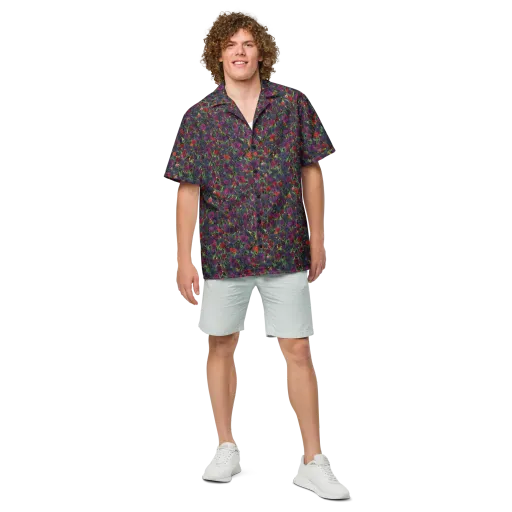 Velvet Nocturne on a Button Shirt