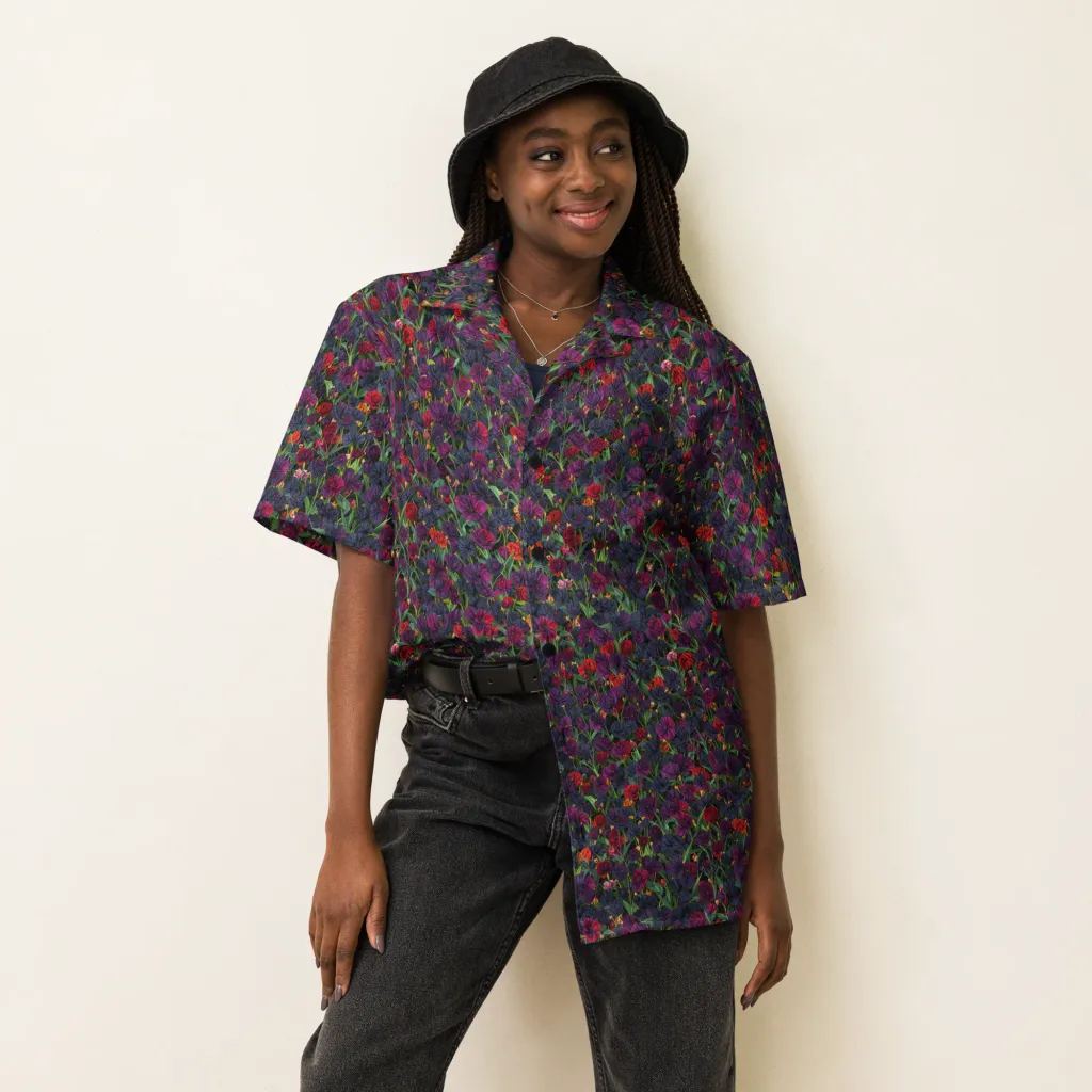 Velvet Nocturne on Button Shirt — Front