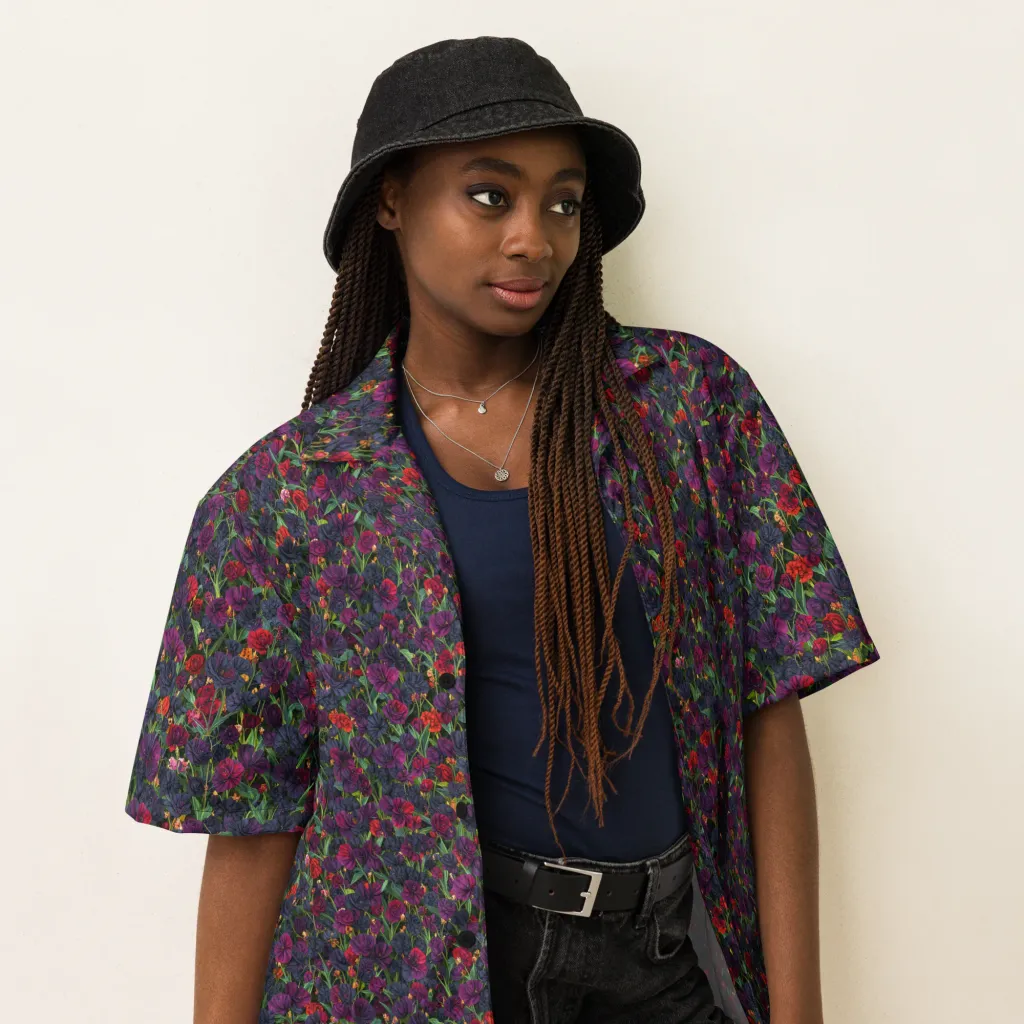 Velvet Nocturne on Button Shirt — Right Front