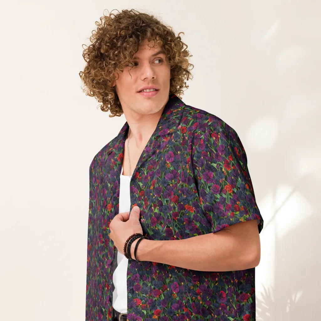 Velvet Nocturne on Button Shirt — Front