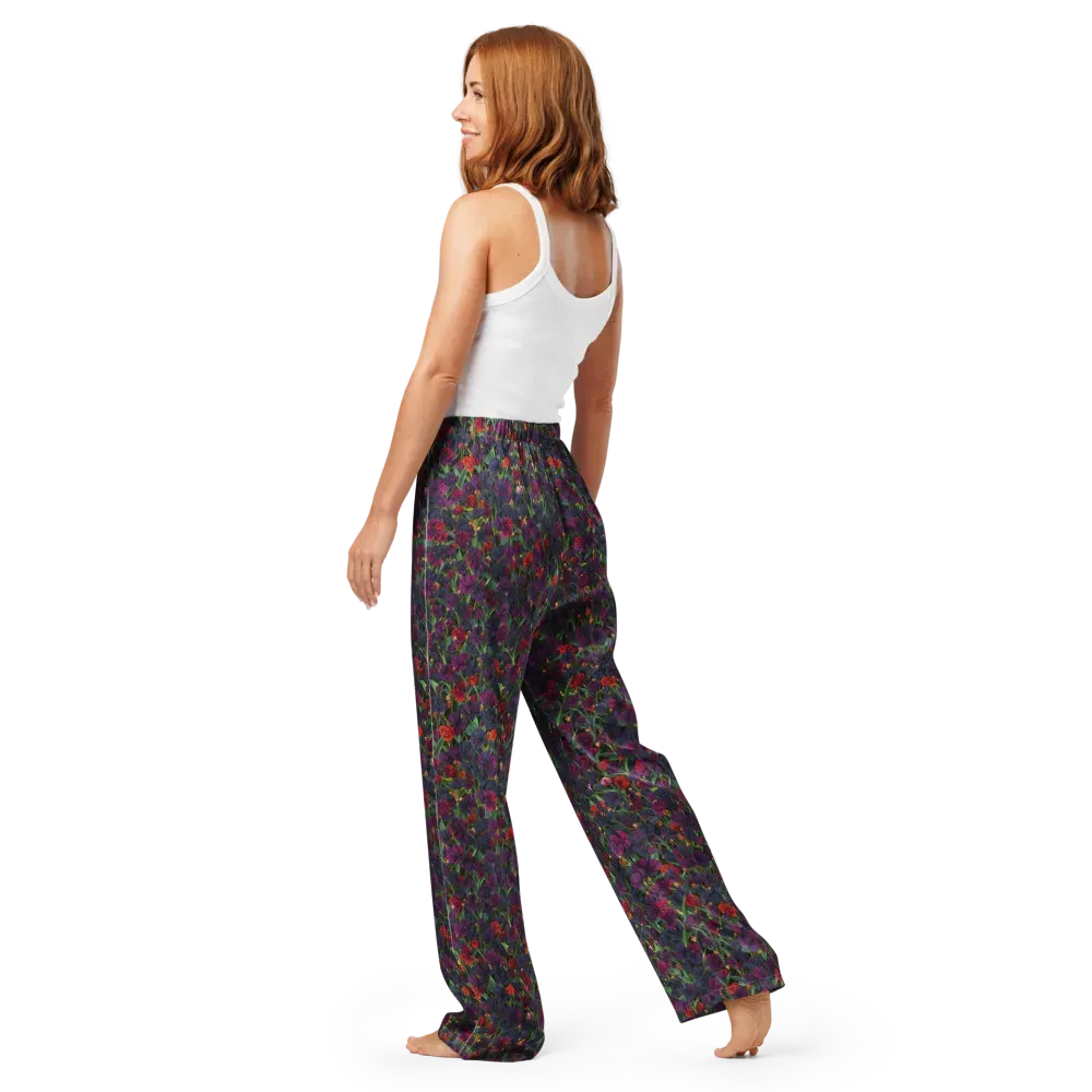 Velvet Nocturne on Women's Pajama Pants — Back