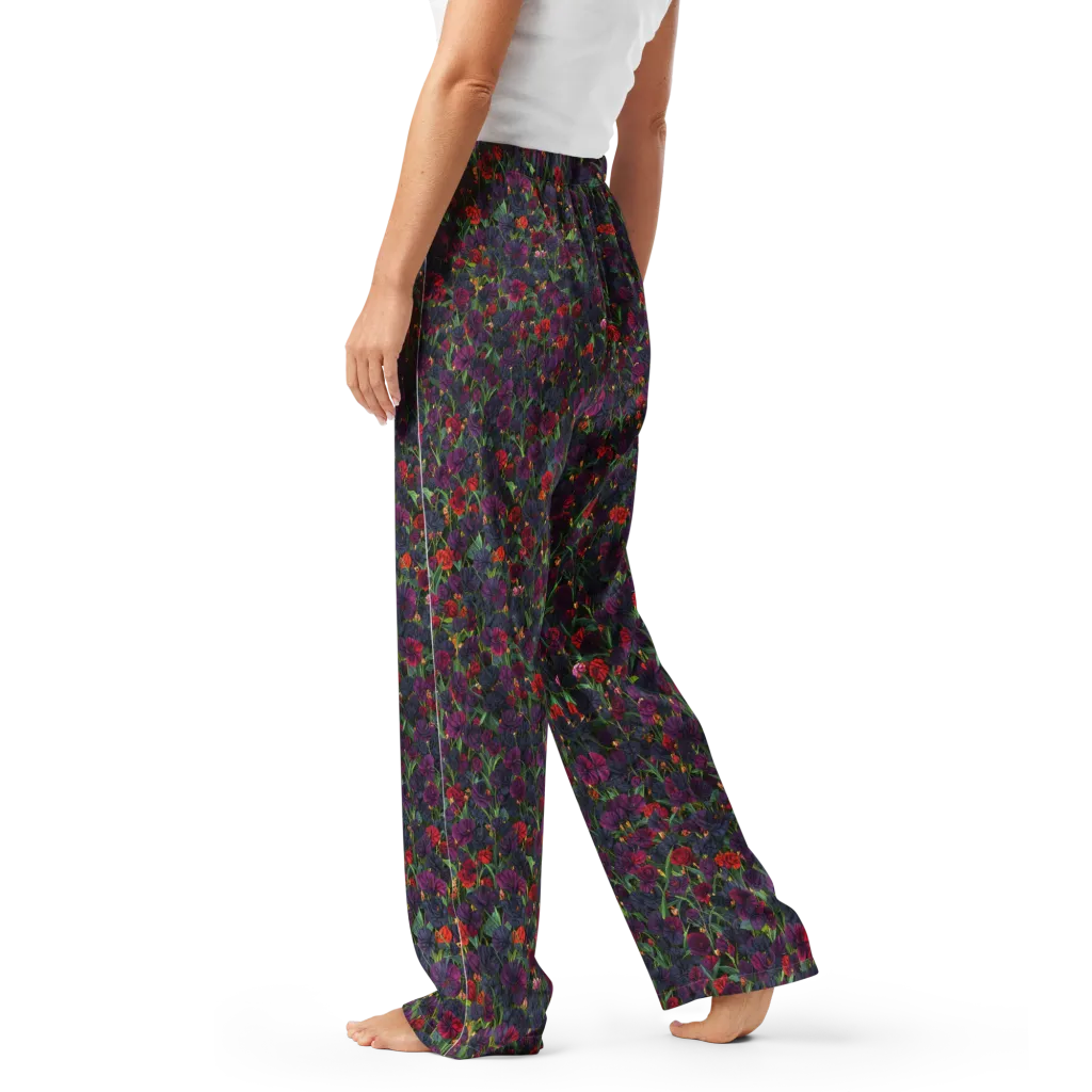 Velvet Nocturne on Women's Pajama Pants — Left