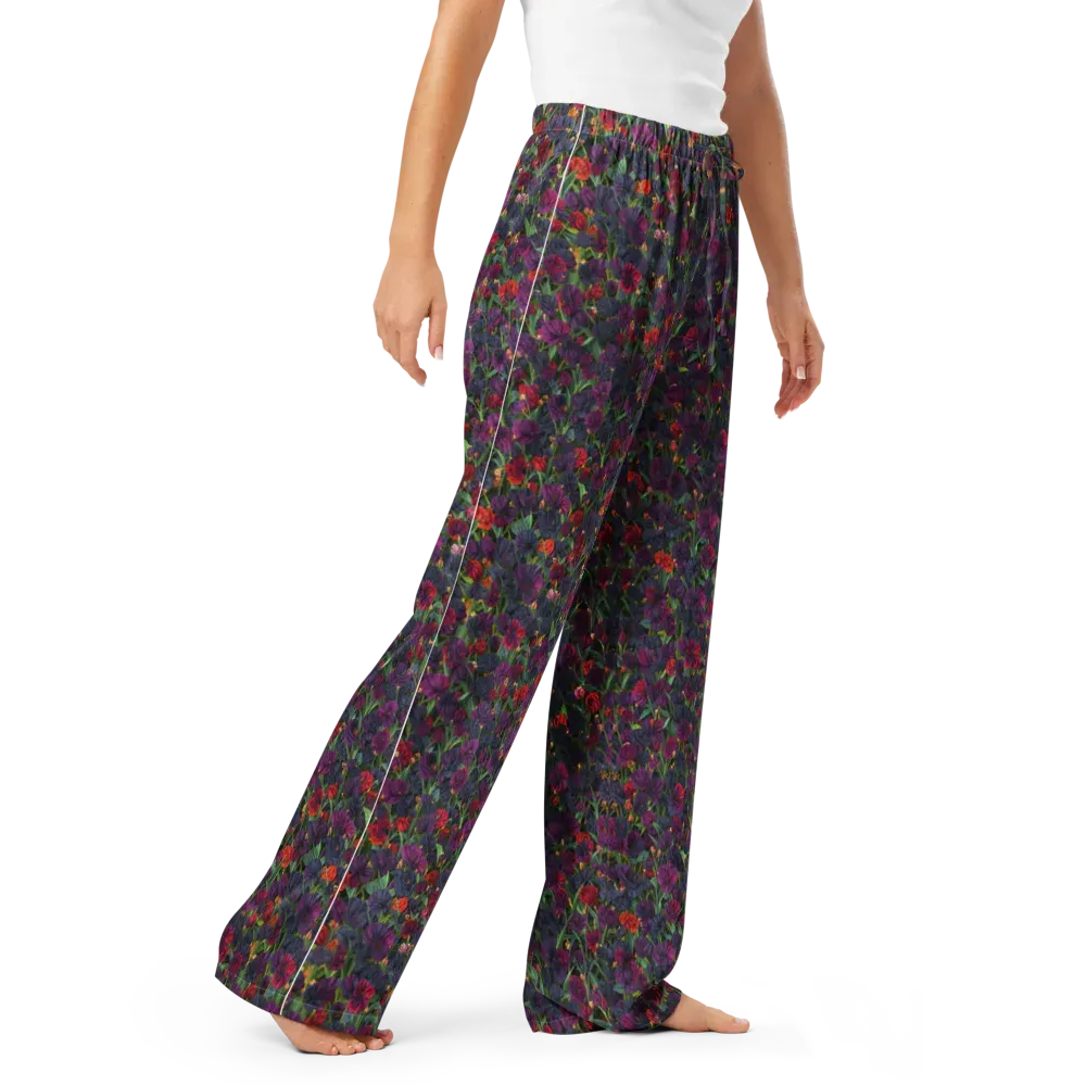 Velvet Nocturne on Women's Pajama Pants — Right Front
