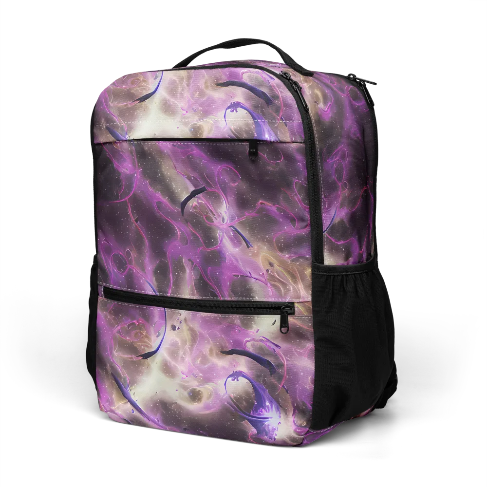 Violet Nebula on Utility Backpack — Left Front