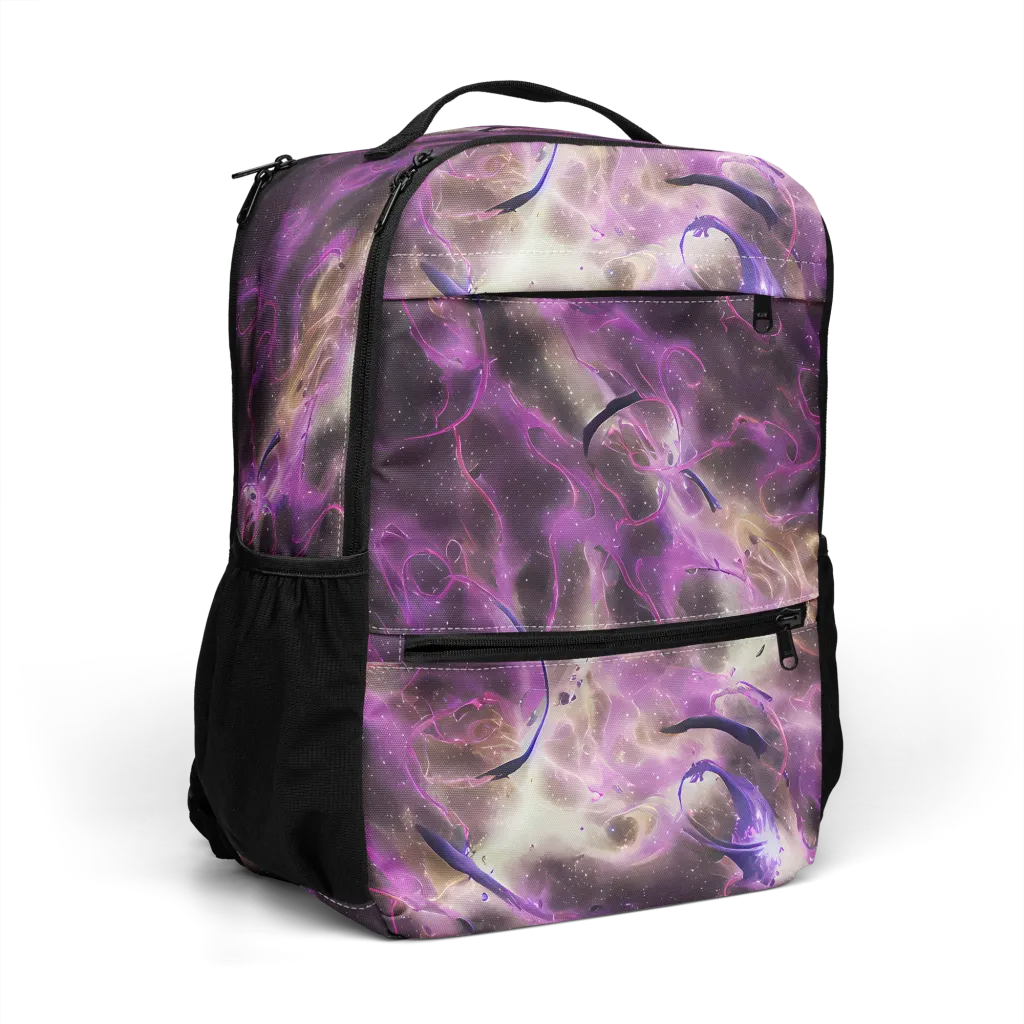 Violet Nebula on Utility Backpack — Right Front