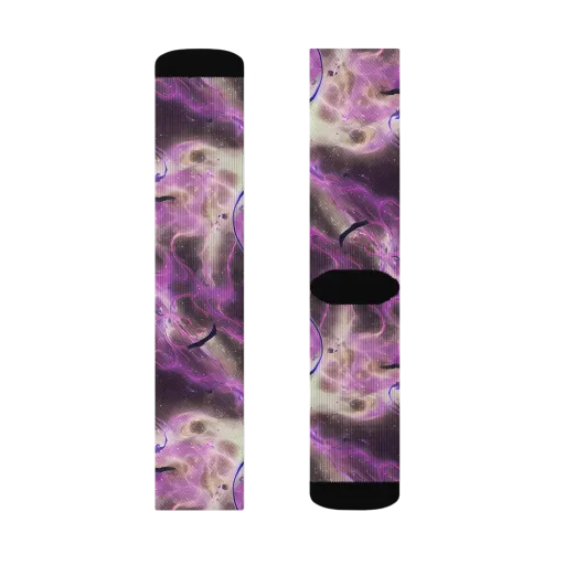 Violet Nebula on a Socks