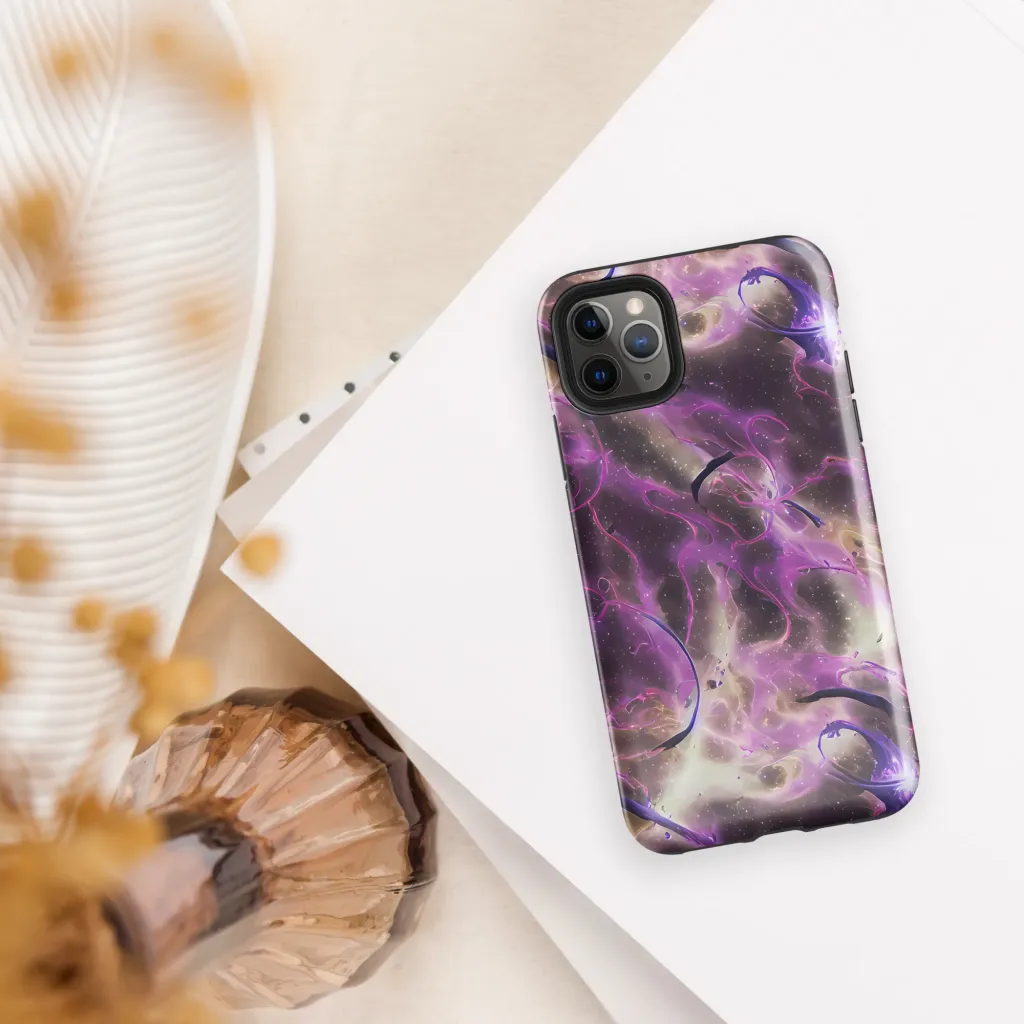 Violet Nebula on Tough Case for iPhone® — Front
