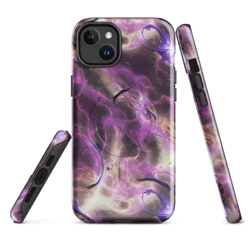 Violet Nebula on a MagSafe Tough Case for iPhone®