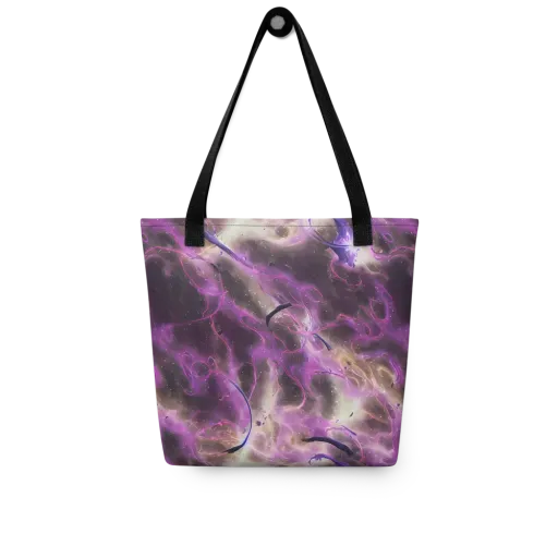 Violet Nebula on a Tote Bag