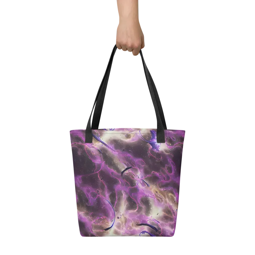 Violet Nebula on Tote Bag — Front